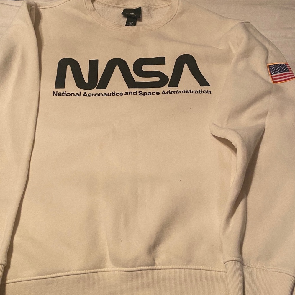 H&M Off-White NASA Crewneck Sweater - Picture 2 of 5
